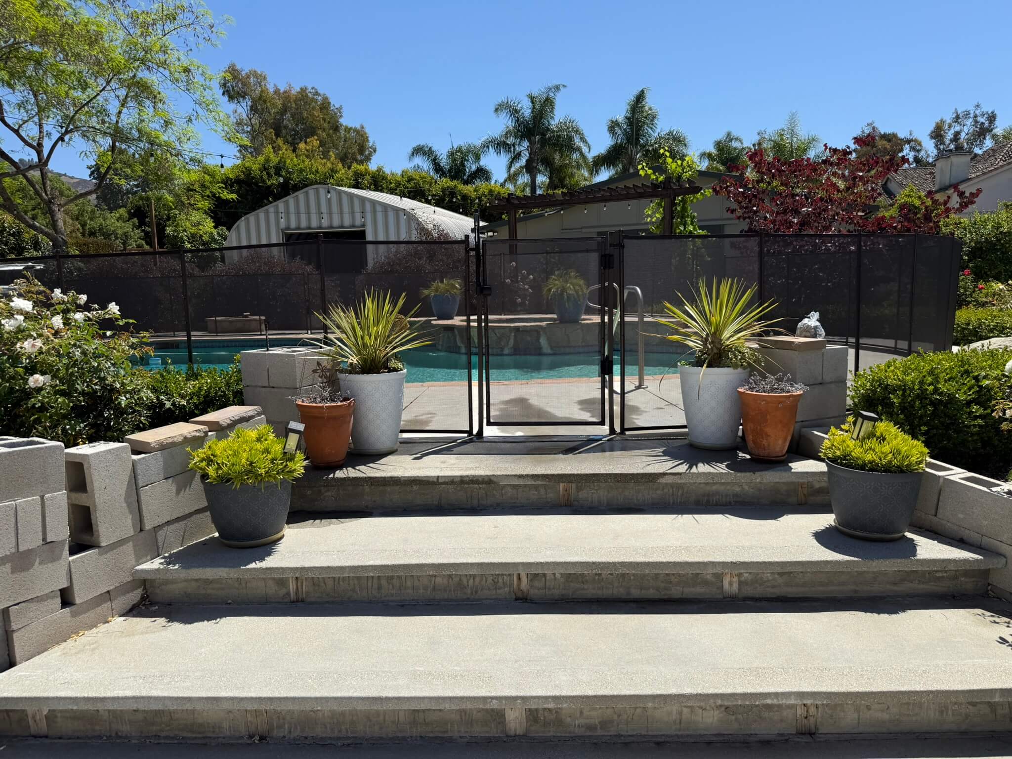 Removeable Pool Fence Installation